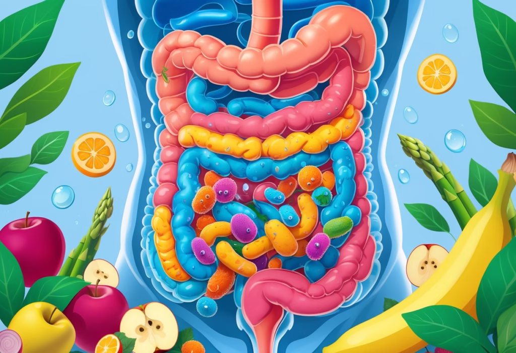 Healthy and fresh intestines